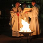 Easter Vigil fire